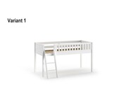 Halfhoogslaper Scott 90x200 - Wit - Variant 2