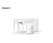 Halfhoogslaper Scott 90x200 - Wit - Variant 4