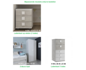 Kinderbed Shipley - Grijs eiken met wit