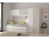 Kinderbed Artik - Grijs eiken met wit