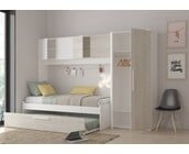 Kinderbed Artik - Grijs eiken met wit