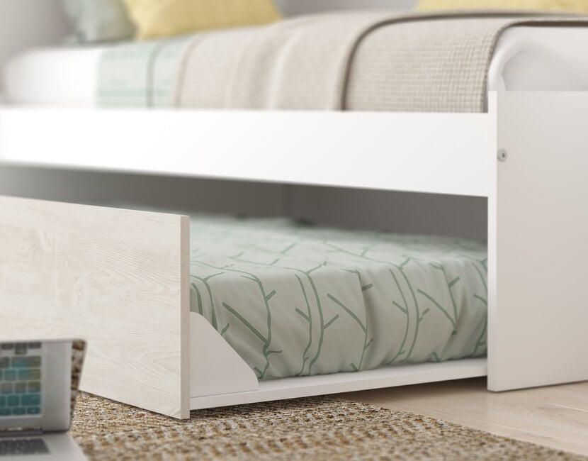 Kinderbed Artik - Grijs eiken met wit