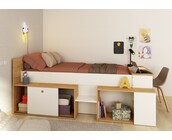 Kinderbed Gaby - Eiken met wit