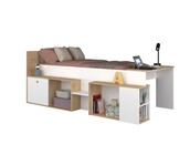 Kinderbed Gaby - Eiken met wit