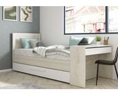 Kinderbed Shipley - Grijs eiken met wit