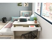 Kinderbed Shipley - Grijs eiken met wit