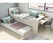 Kinderbed Shipley - Grijs eiken met wit