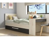 Kinderbed Shipley - Grijs eiken met Antraciet