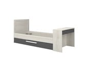 Kinderbed Shipley - Grijs eiken met Antraciet