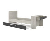 Kinderbed Shipley - Grijs eiken met Antraciet