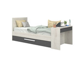 Kinderbed Shipley - Grijs eiken met Antraciet