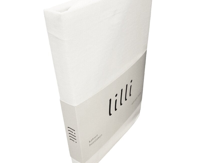 Hoeslaken Lilli Kids  - 70x160 / 80x160 - 100% Katoen - wit