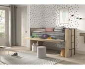 Halfhoogslaper Sam - met 2 boekenkasten