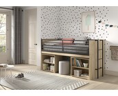 Halfhoogslaper Sam - met 2 boekenkasten