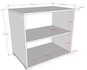 Halfhoogslaper Sam - met 2 boekenkasten