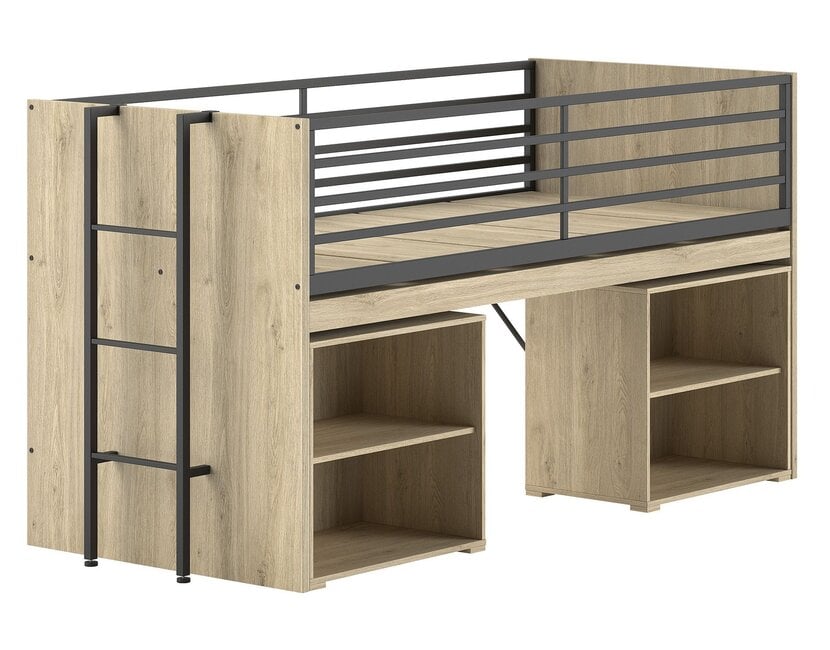 Halfhoogslaper Sam - met 2 boekenkasten