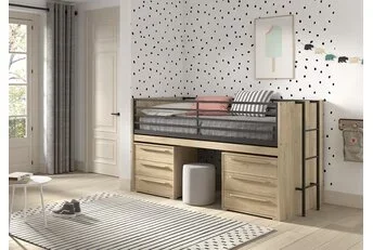 Halfhoogslaper Sam - met 2 ladekasten