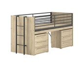 Halfhoogslaper Sam - met 2 ladekasten