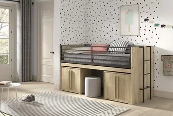 Halfhoogslaper Sam - met kasten