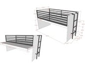 Halfhoogslaper Sam - met 3 kasten