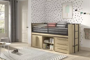 Halfhoogslaper Sam - met 3 kasten