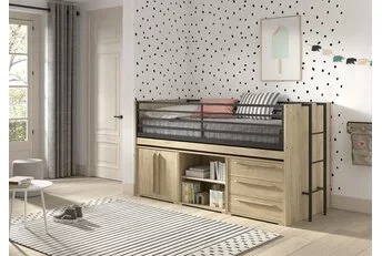 Halfhoogslaper Sam - met 3 kasten