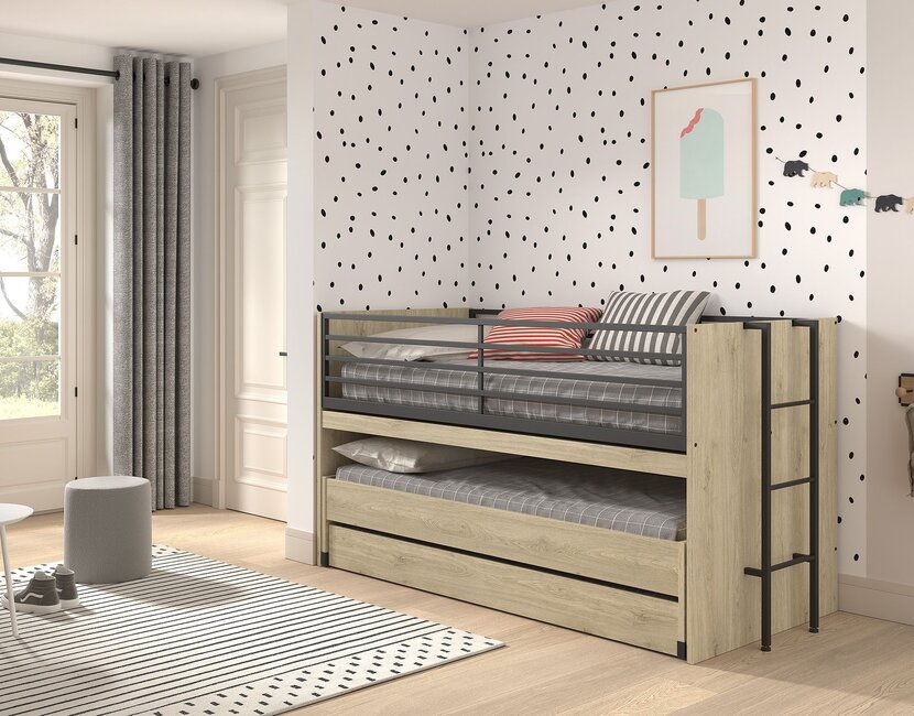 Halfhoogslaper Sam - met slaaplade