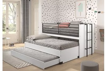 Halfhoogslaper Sam wit - met slaaplade