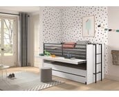 Halfhoogslaper Sam wit - met slaaplade