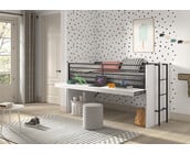 Halfhoogslaper Sam wit - met 3 kasten