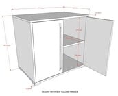 Halfhoogslaper Sam wit - met 3 kasten