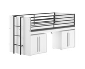 Halfhoogslaper Sam wit - met 2 kasten