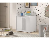 Halfhoogslaper Sam wit - met 2 kasten