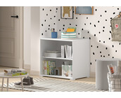 Halfhoogslaper Sam wit - met 2 boekenkasten