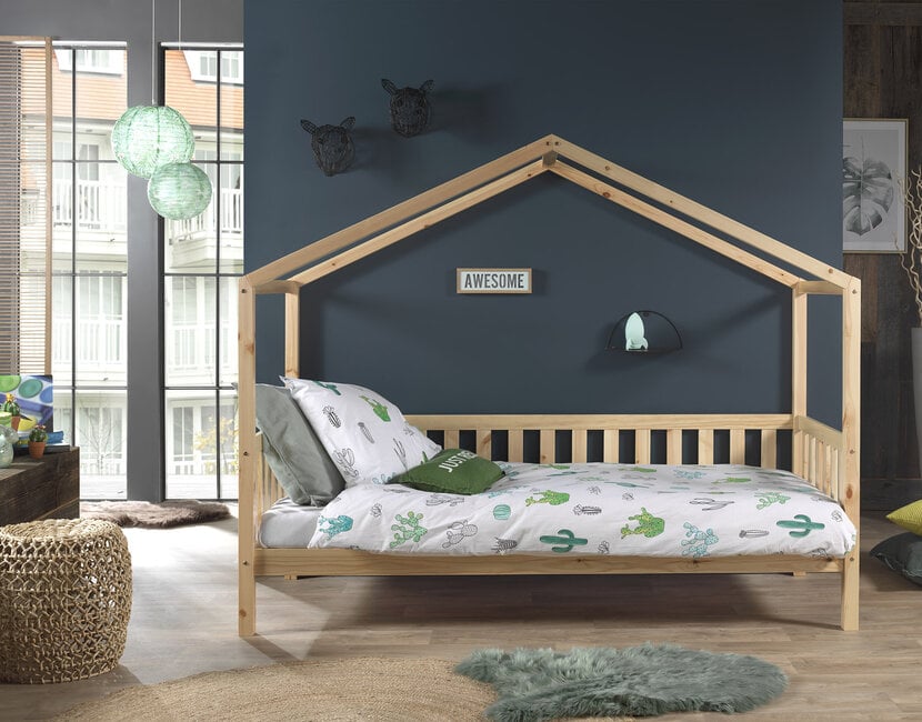 Bedbank Dallas - Natuurlijk hout - Bedhuisje