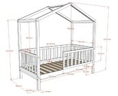 Peuterbed Dallas - Antraciet