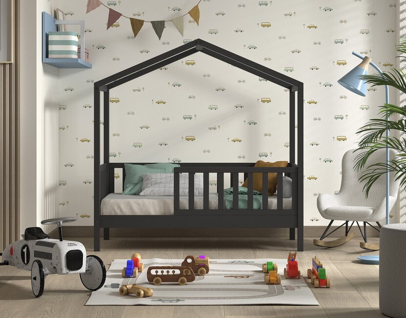 Peuterbed Dallas - Antraciet