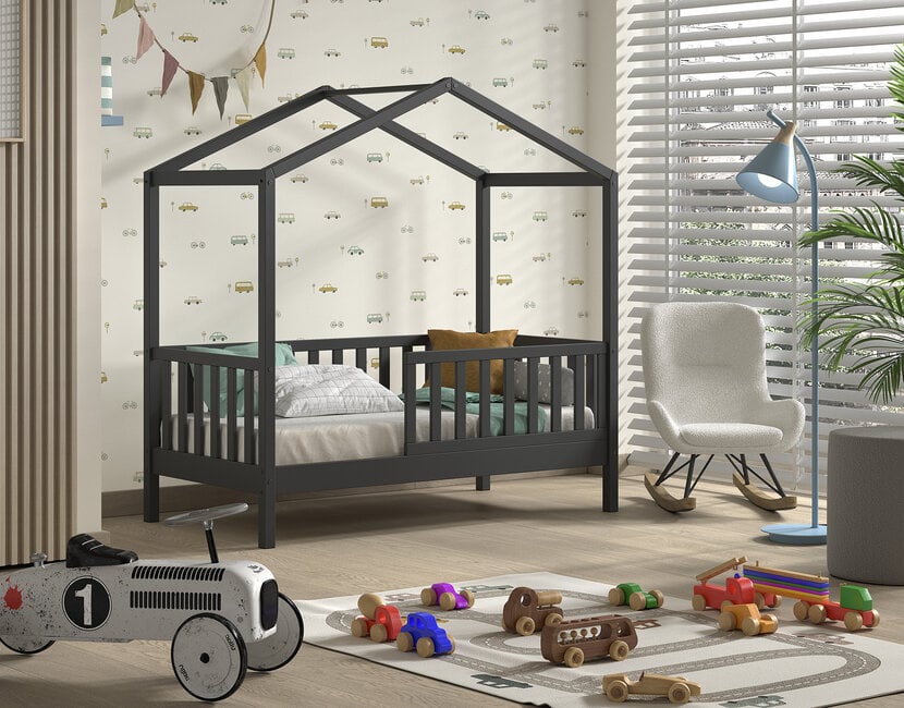 Peuterbed Dallas - Antraciet