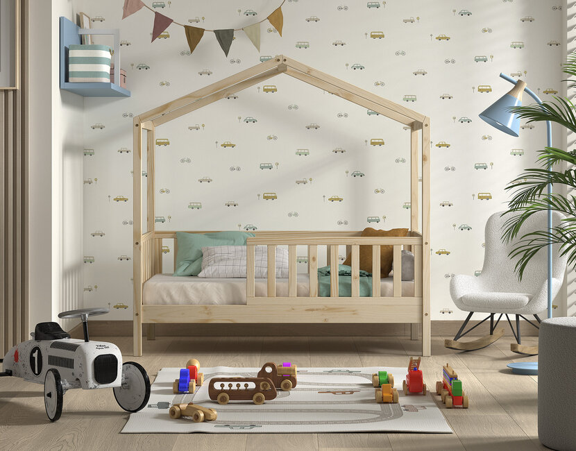 Peuterbed Dallas - Naturel hout - 70x140