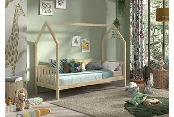 Bedhuisje Cabane - Naturel Grenen - bedbank