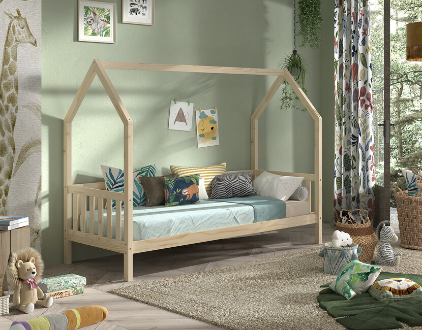 Bedhuisje Cabane - Naturel Grenen- bedbank