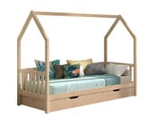 Bedhuisje Cabane - Naturel Grenen- bedbank