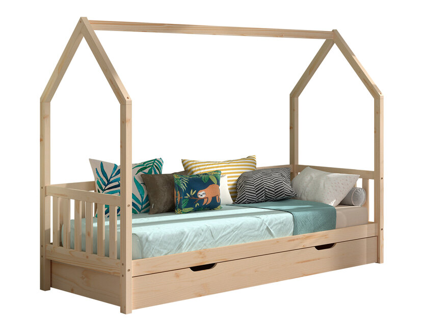 Bedhuisje Cabane - Naturel Grenen- bedbank