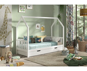 Bedhuisje Cabane - Wit- bedbank