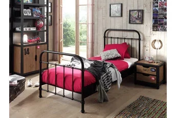 Kinderbed New York - Zwart - 90x200