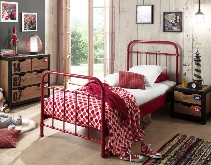 Kinderbed New York - Rood - 90x200
