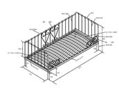 Bedbank Alice - Zwart