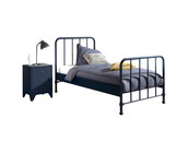 Kinderbed Bronxx - Zwart - 90x200