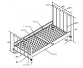 Kinderbed Bronxx - Wit - 90x200