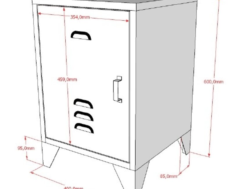 Kinderbed Bronxx - Wit - 90x200